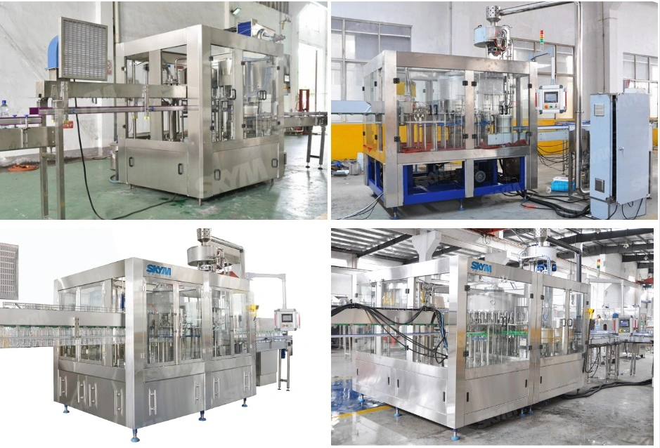 2000bph Small Pet Plastic Glass Bottle Automatic 3-in-1 Monoblock Pure Water Juice Beverage Soft Drink Liquid Filling Packing Machine Production Line