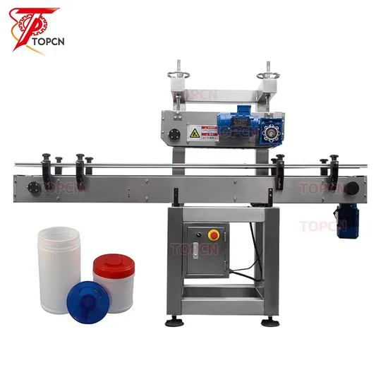Automatic Alcohol Wet Paper Towel HDPE Bucket Plastic Jars Container Sealing Capper Press Machine Wet Canister Jars Capping Machine 