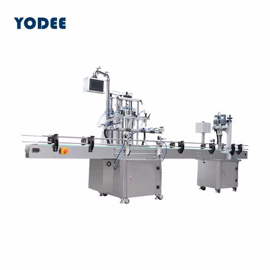 Automatic 4/6/8 Heads Piston Pump Filling Machine for Food/Cosmetic/Beverage /Oil/Cream / Soap Liquid Paste Product Packing Machinery Machine Bottling Line