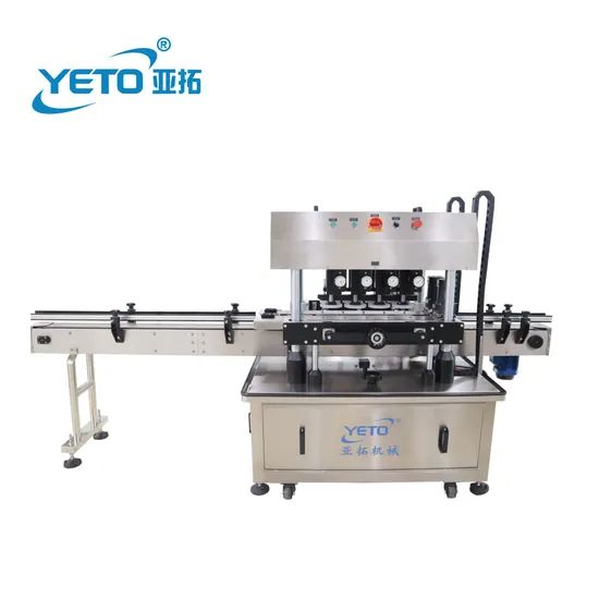 Yeto Round Square Bottle Hood 8 Wheels Screw Automatic Capping Machine 