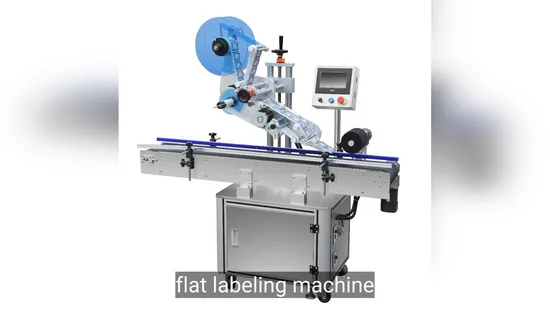 Sticker Flat Labeling Machine Auto Flat Pouch Labeling Machine 