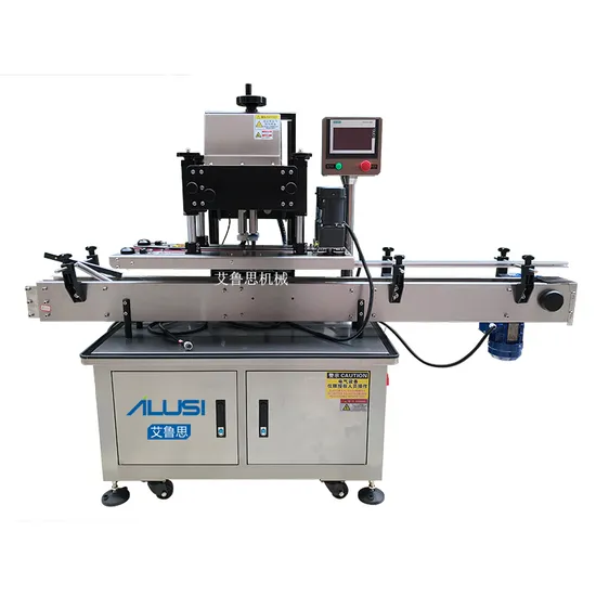 Automatic Screw Trigger Cap Sealer 4 Wheels Glass Plastic Bottle Capping Machine PLC Touch Screen 