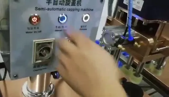 Semi Auto Screw Twist off Capping Filling and Labeling Machine 