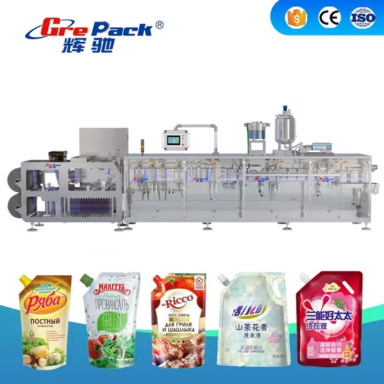 Automatic Spout Doypack Pouch/Bag Packing Machine Beverage Jelly/Sauce/Ketchup/Paste/Mayonnaise/Juice Food Filling/Packing Machine Sachet Packaging Machine 