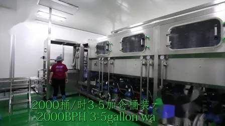 100bph 5 Gallon Big Bottle Water Barrel Mineral Water Filling Press Capping Machine 