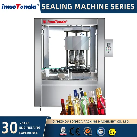 Automatic Cap Pressing Screw Capping Cork Insertion T