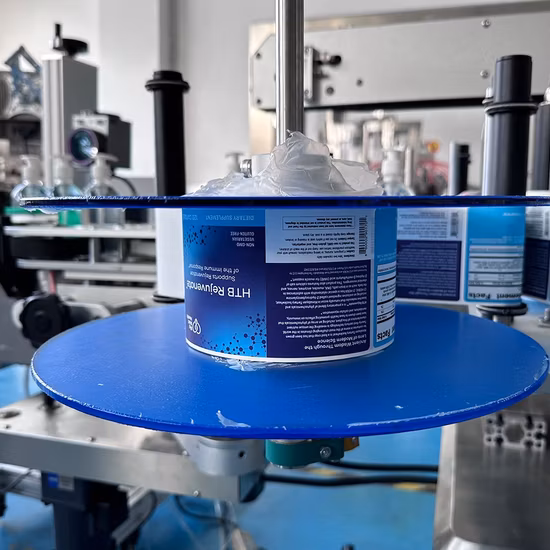 Automatic Front & Back Double Sides Flat Square Plastic Bottle Sticker Labeling Machine