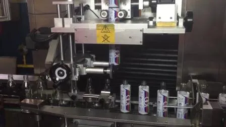 Automatic Juice Glass Round Square Bottle Sleeve Shrink Labeling Label Machine 
